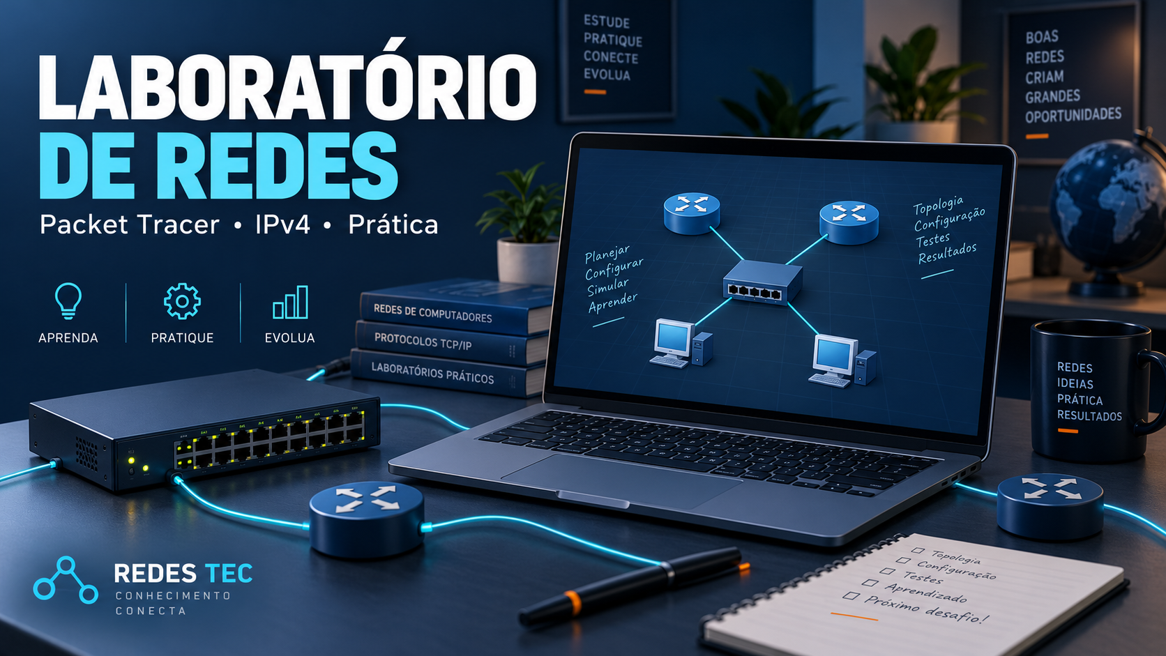 Packet Tracer online: como estudar redes e usar laboratórios
